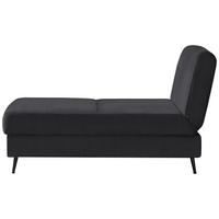 ZOFA S POSTELJNO FUNKCIJO,  temno siva tekstil  - temno siva/črna, Moderno, kovina/tekstil (205/90/92cm) - Novel