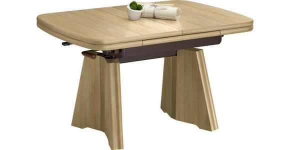 COUCHTISCH in Metall, Holzwerkstoff 90-131/65/56-75 cm  - Buchefarben, KONVENTIONELL, Holzwerkstoff/Metall (90-131/65/56-75cm) - Venda