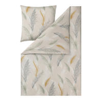 BETTWÄSCHE 2-teilig Atelier Interlock-Jersey 155/220 cm  - Graubraun, Design, Textil (155/220cm) - Estella
