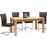 ESSTISCH Wildeiche furniert rechteckig Eichefarben - Eichefarben, KONVENTIONELL, Holz (160(220)/90/75cm) - VOLEO