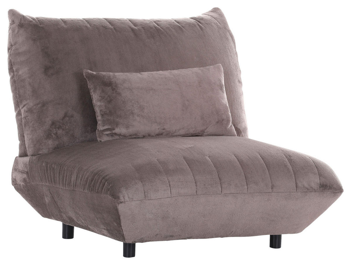 FÅTÖLJ i textil lerfärgad  - lerfärgad/svart, Klassisk, textil/plast (100/86/100cm) - MID.YOU