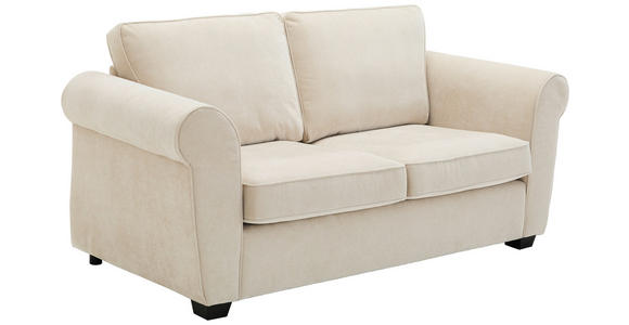 2,5-SITZER  in Chenille Beige  - Beige/Schwarz, KONVENTIONELL, Kunststoff/Textil (196/88/86cm) - Carryhome