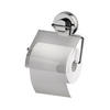 TOILETTENPAPIERHALTER  in Metall, Kunststoff  - Chromfarben/Transparent, Basics, Kunststoff/Metall (16,5/16,5/3,4cm) - Sadena