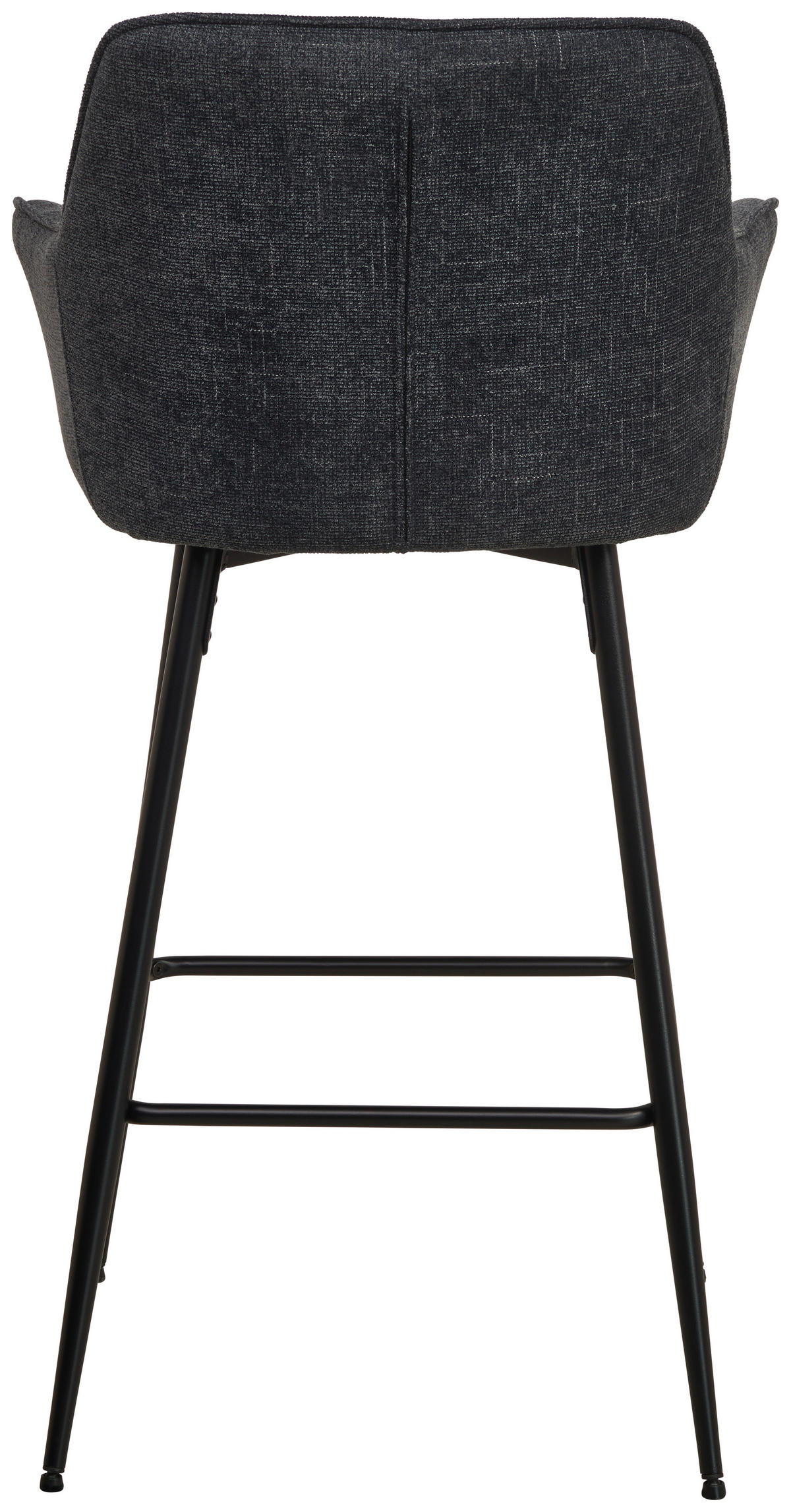 BARHOCKER in Schwarz, Grau  - Schwarz/Grau, KONVENTIONELL, Holz/Textil (57/105/57cm) - MID.YOU