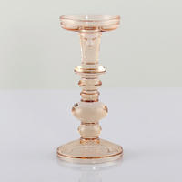 KERZENHALTER - Orange, Basics, Glas (21cm)