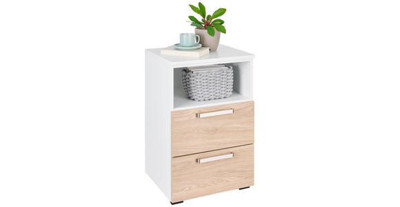 REGAL Weiß  - Schwarz/Weiß, KONVENTIONELL, Holzwerkstoff/Kunststoff (46/67/40cm) - Hom`in
