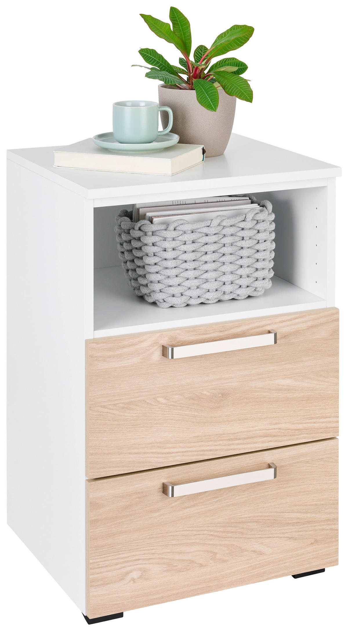 POLC 46/67/40 cm fehér  - fekete/fehér, Konventionell, műanyag/faalapú anyag (46/67/40cm) - Hom`in