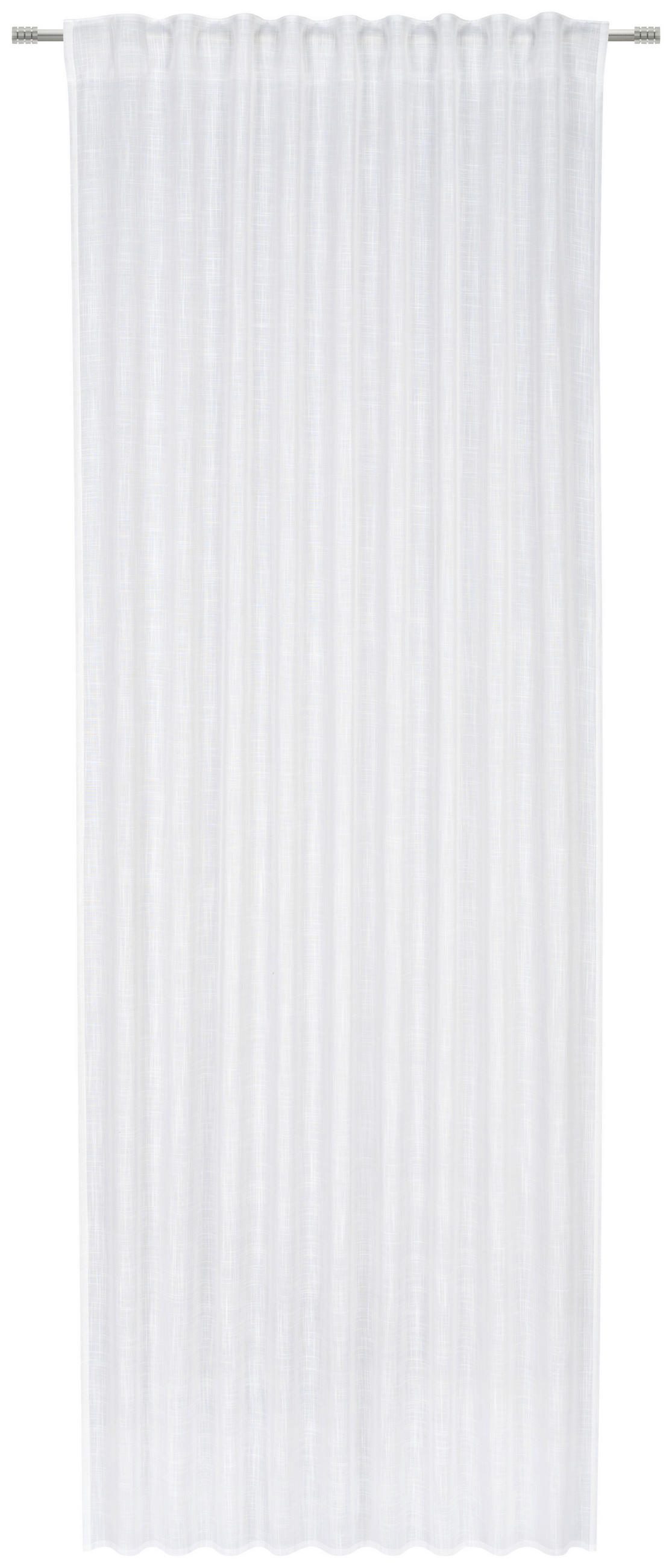HOTOVÝ ZÁVES, polopriehľadné, 140/245 cm - biela, Basics, textil (140/245cm) - Boxxx