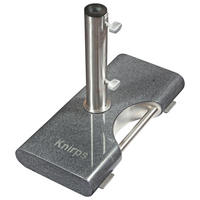 SONNENSCHIRMSTÄNDER Granit Anthrazit  - Anthrazit, Basics, Stein/Metall (55/7/26cm) - KNIRPS