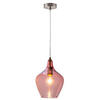 HÄNGELEUCHTE 22/30-150 cm    - Rosa, Design, Glas (22/30-150cm) - Globo