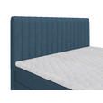 BOXBETT 160/200 cm  in Blau  - Blau/Schwarz, Basics, Kunststoff/Textil (160/200cm) - Carryhome
