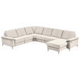 WOHNLANDSCHAFT in Chenille Naturfarben  - Alufarben/Naturfarben, Design, Textil/Metall (265/333/170cm) - Dieter Knoll