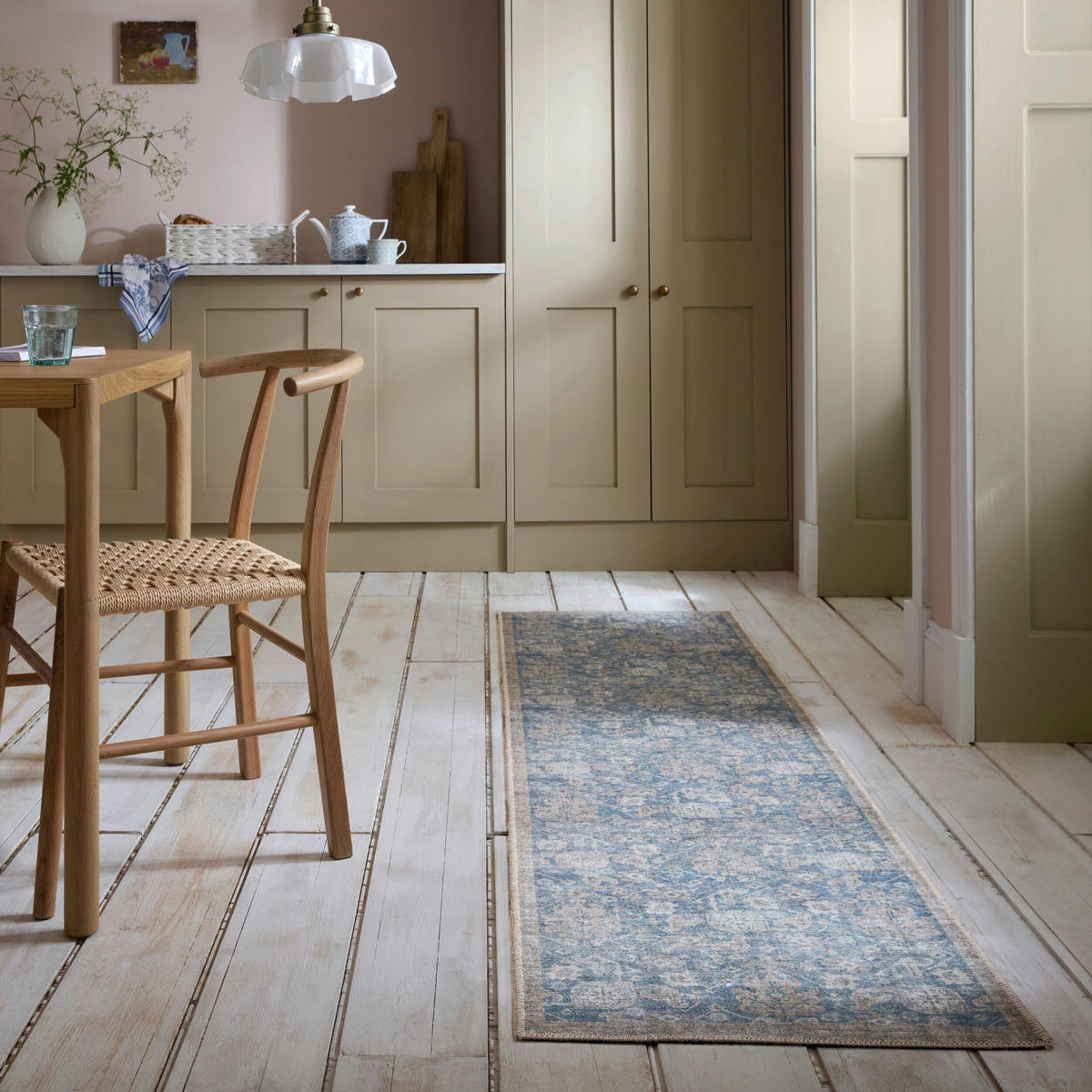 LÄUFER 60/230 cm Blau  - Blau, MODERN, Textil (60/230cm) - Xora