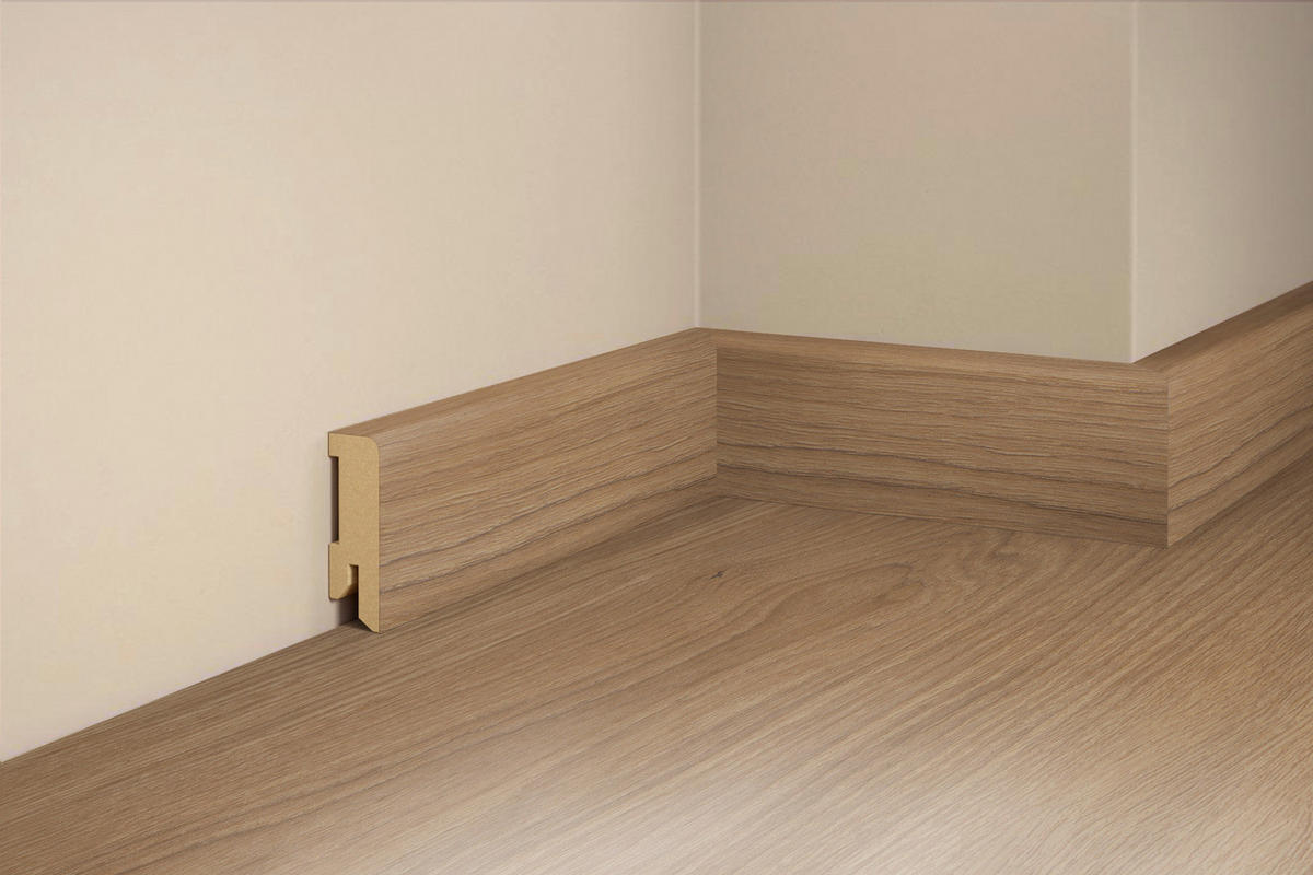 SOCKELLEISTE, Eiche Champagne  - Basics, Holz (240/5/1,6cm) - Tilo