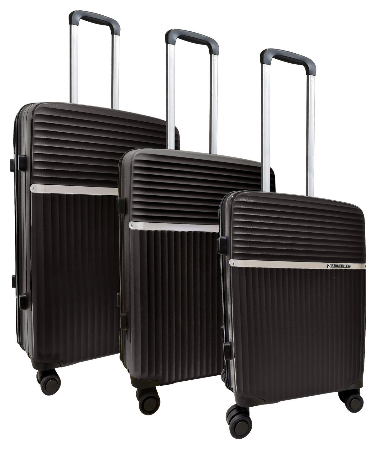SET VALIZE DE CĂLĂTORIE - negru, Design, plastic (75,5/49,5/29cm) - Schneiders