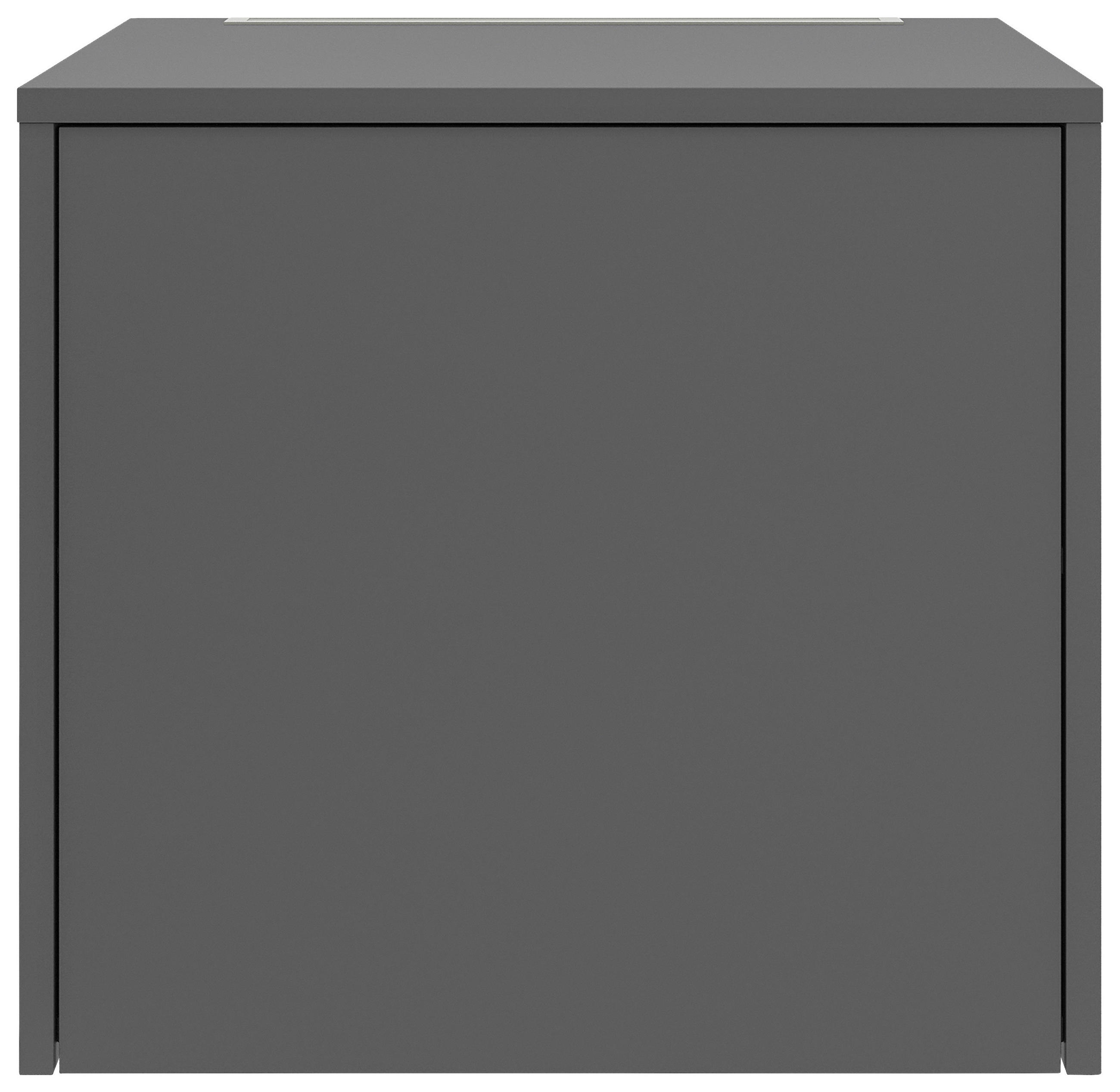 AUFSATZSCHRANK 67,5/58,2/67,5 cm  in  - Anthrazit, Basics, Holzwerkstoff (67,5/58,2/67,5cm) - Xora