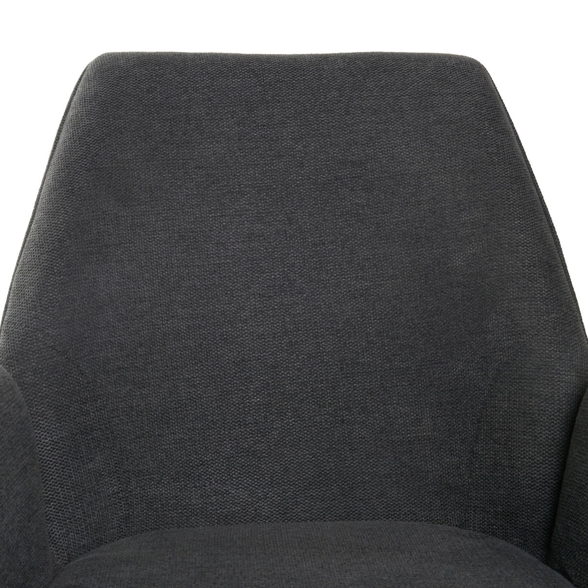 ARMLEHNSTUHL  in Eisen Webstoff  - Schwarz/Grau, LIFESTYLE, Textil/Metall (59/88/6.5cm) - MID.YOU