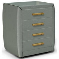 NACHTSCHRANK 54,5/64,5/42 cm  - Zirbelkieferfarben/Grün, Basics, Holz/Textil (54,5/64,5/42cm) - Dieter Knoll