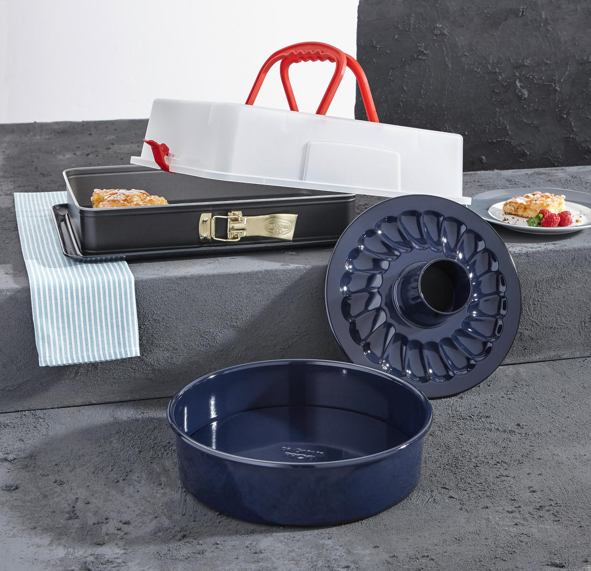 OTVÁRACIA FORMA  38/25 cm - priehľadné/čierna, Basics, kov (38/25cm) - Dr.Oetker