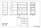 KOMMODE 135/107/40 cm  - Chromfarben/Schwarz, MODERN, Holzwerkstoff/Kunststoff (135/107/40cm) - Germania