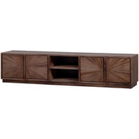 LOWBOARD Sun 200/45/44 cm  stehend  - Braun, Design, Holz (200/45/44cm) - Livetastic