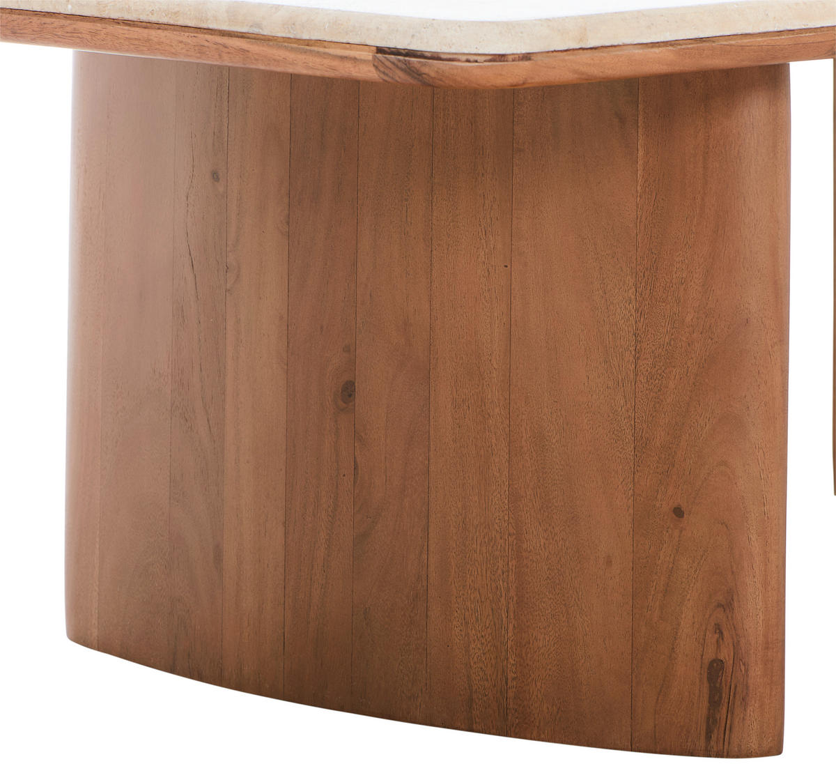 COUCHTISCH Akazie massiv rechteckig Walnussfarben  - Walnussfarben, Design, Holz/Stein (130/65/40cm) - Livetastic