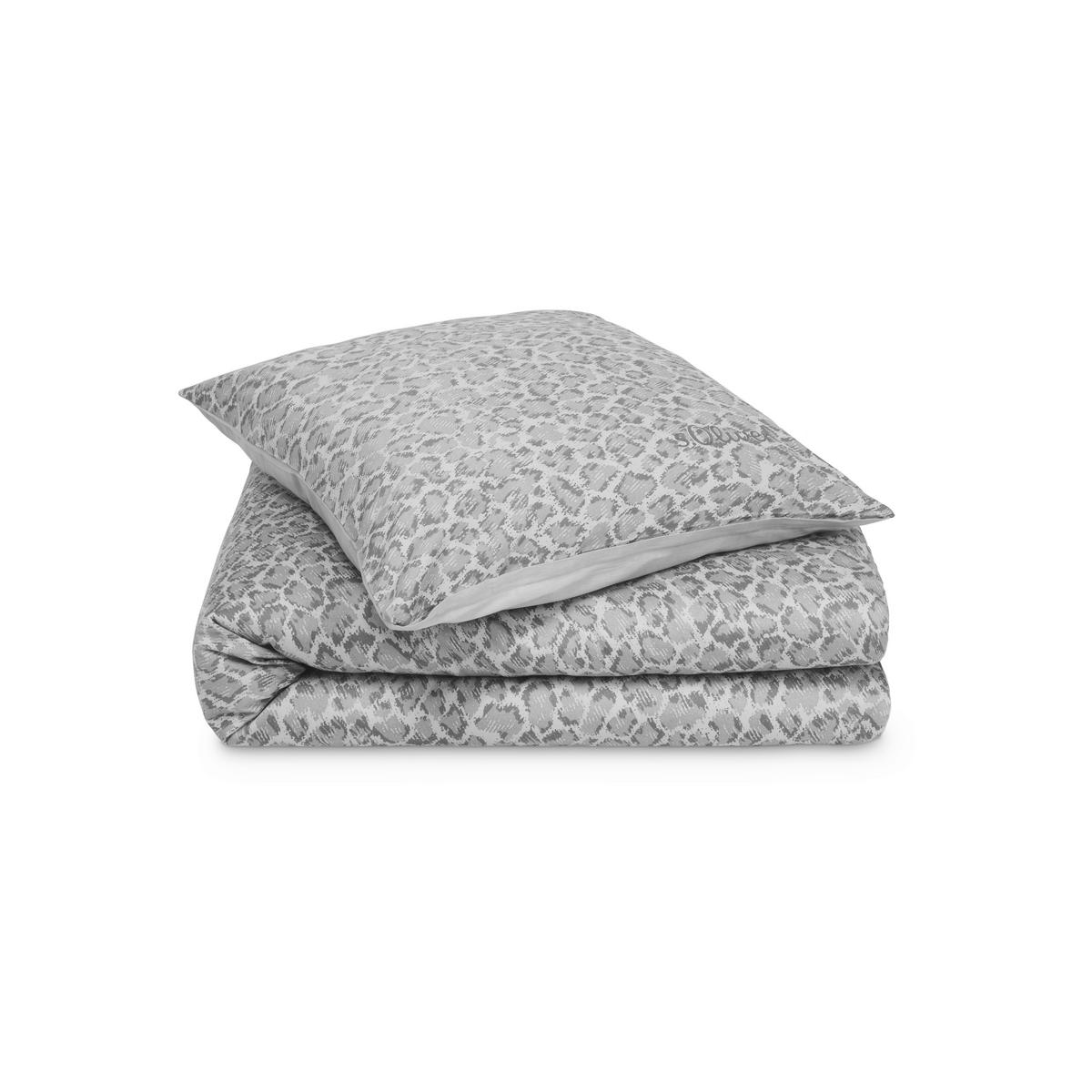 BETTWÄSCHE 2-teilig Makosatin 140/200 cm  - Grau, Basics, Textil (140/200cm) - S. Oliver