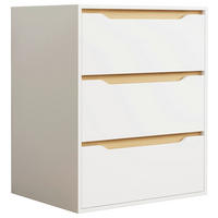 KOMMODE Malira, 65/78/48 cm, 3 Schublade(n)  - Honigeiche/Weiß, Design, Holzwerkstoff (65/78/48cm) - MID.YOU