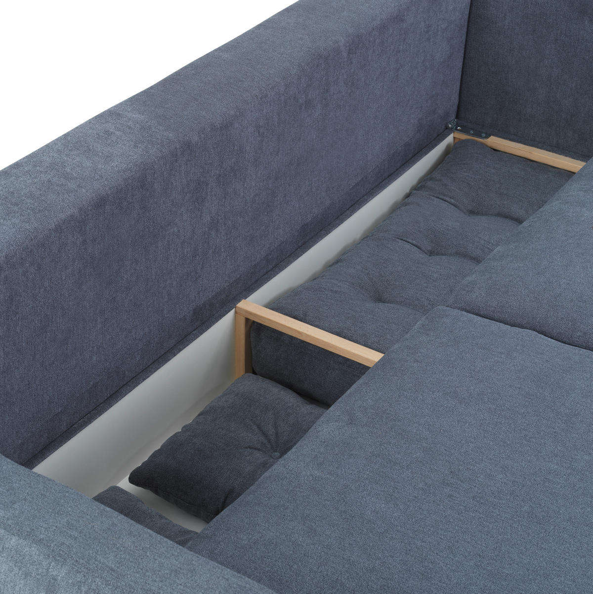 BÄDDSOFFA i flatväv antracit  - antracit/naturfärgad, Design, textil (225/70/98cm) - Livetastic