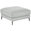 HOCKER in Textil Hellgrau  - Hellgrau/Schwarz, Design, Textil/Metall (90/43/90cm) - Dieter Knoll