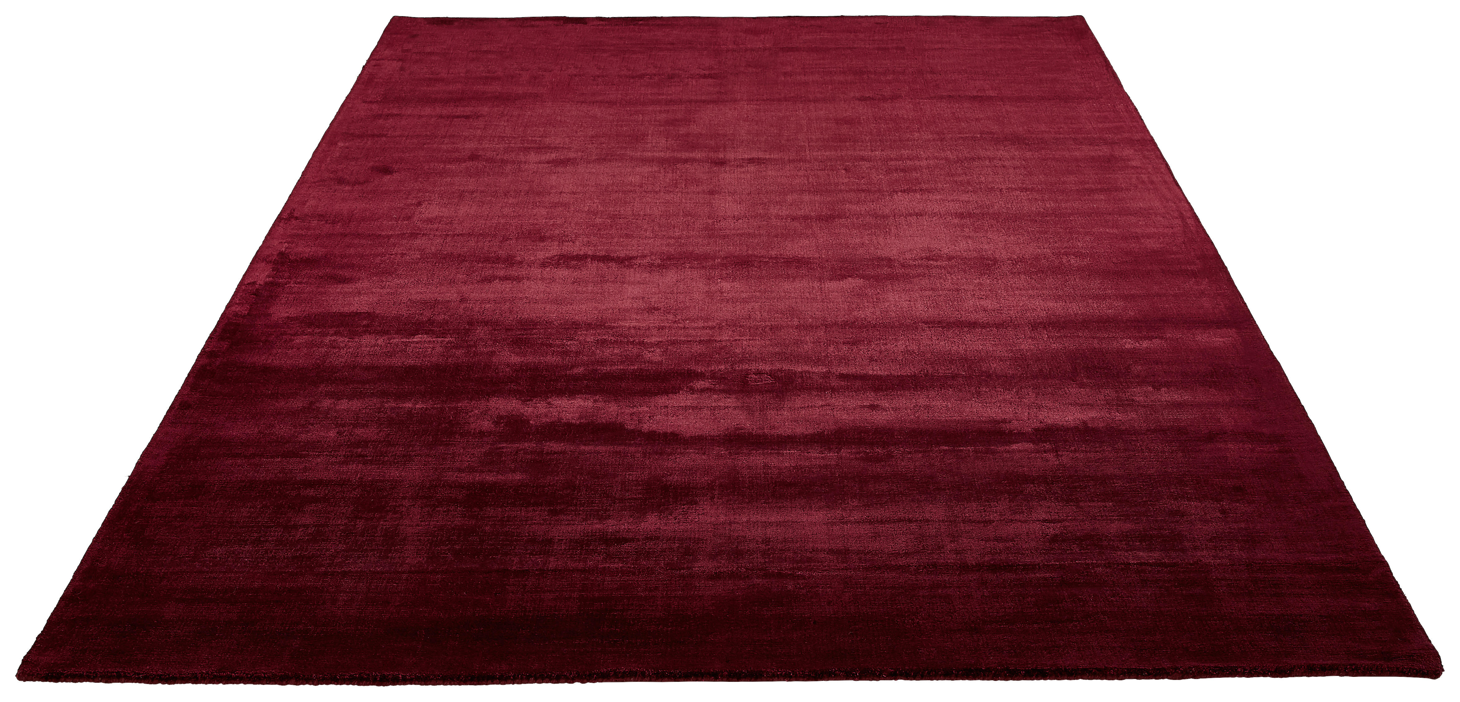 handgewebt Bordeaux Rot strapazierbar Teppich Baumwolle hautfreundlich 