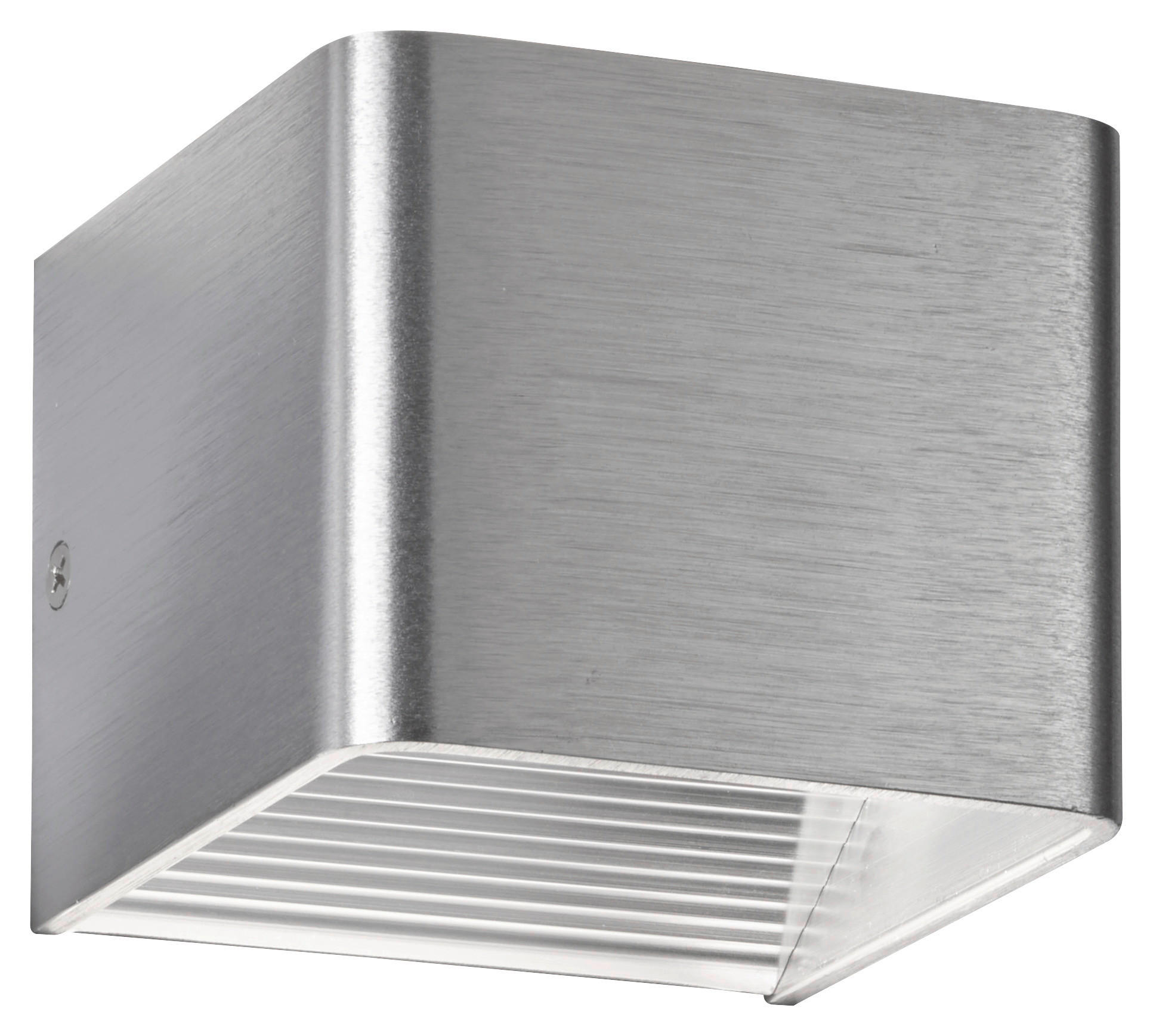 LED-WANDLEUCHTE - Alufarben, Design, Metall (10/10/10cm) - Fischer & Honsel