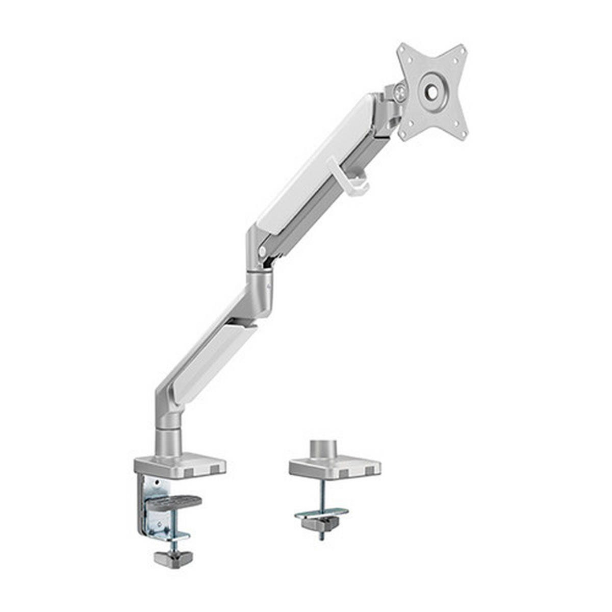 MONITOR-HALTERUNG Metall, Kunststoff Grau, Weiß  - Weiß/Grau, Design, Kunststoff/Metall (56/69,5/11,7cm) - Boxxx