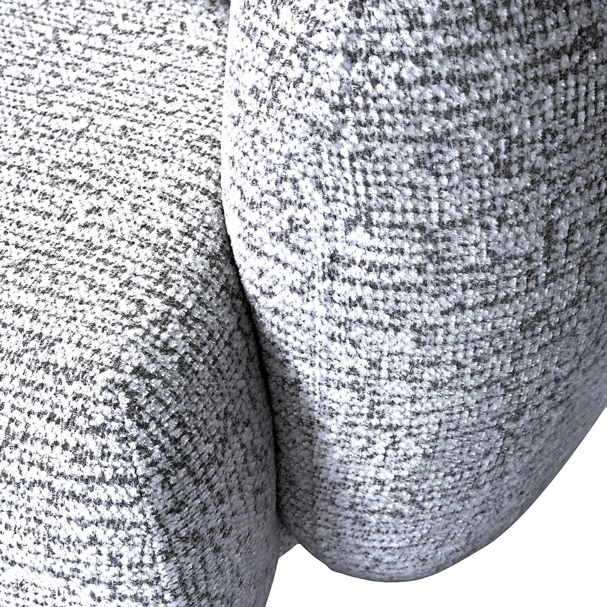 ECKSOFA Flachgewebe Schwarz, Weiss  - Weiss/Schwarz, Modern, Kunststoff/Textil (275/162cm) - Carryhome