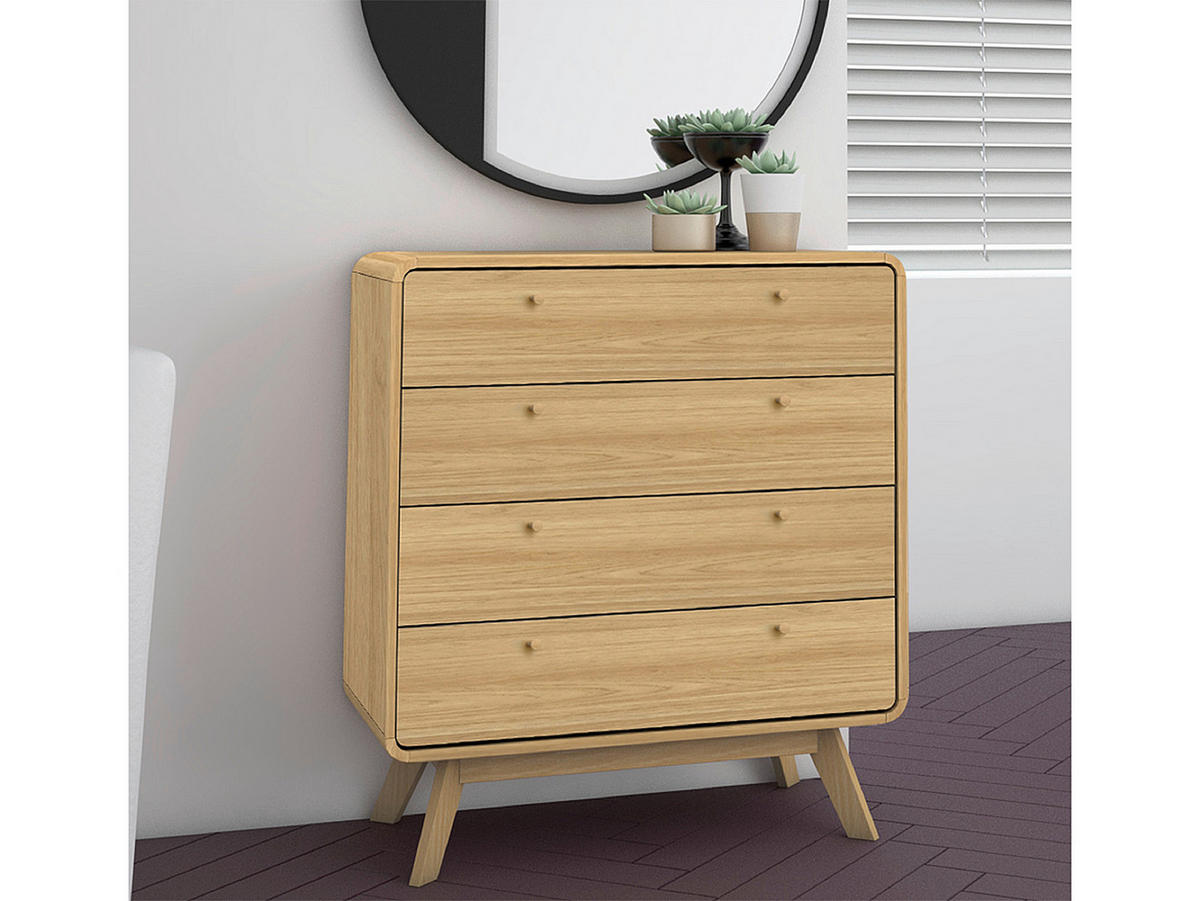 KOMMODE Cassie  in 80/88/39 cm  - Eichefarben/Naturfarben, Design, Holzwerkstoff (80/88/39cm) - MID.YOU