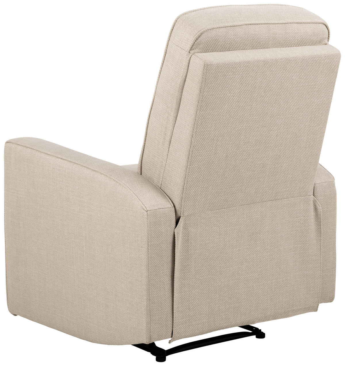 FERNSEHSESSEL in Flachgewebe Beige  - Beige/Schwarz, Konventionell, Textil/Metall (72/103/91cm) - MID.YOU