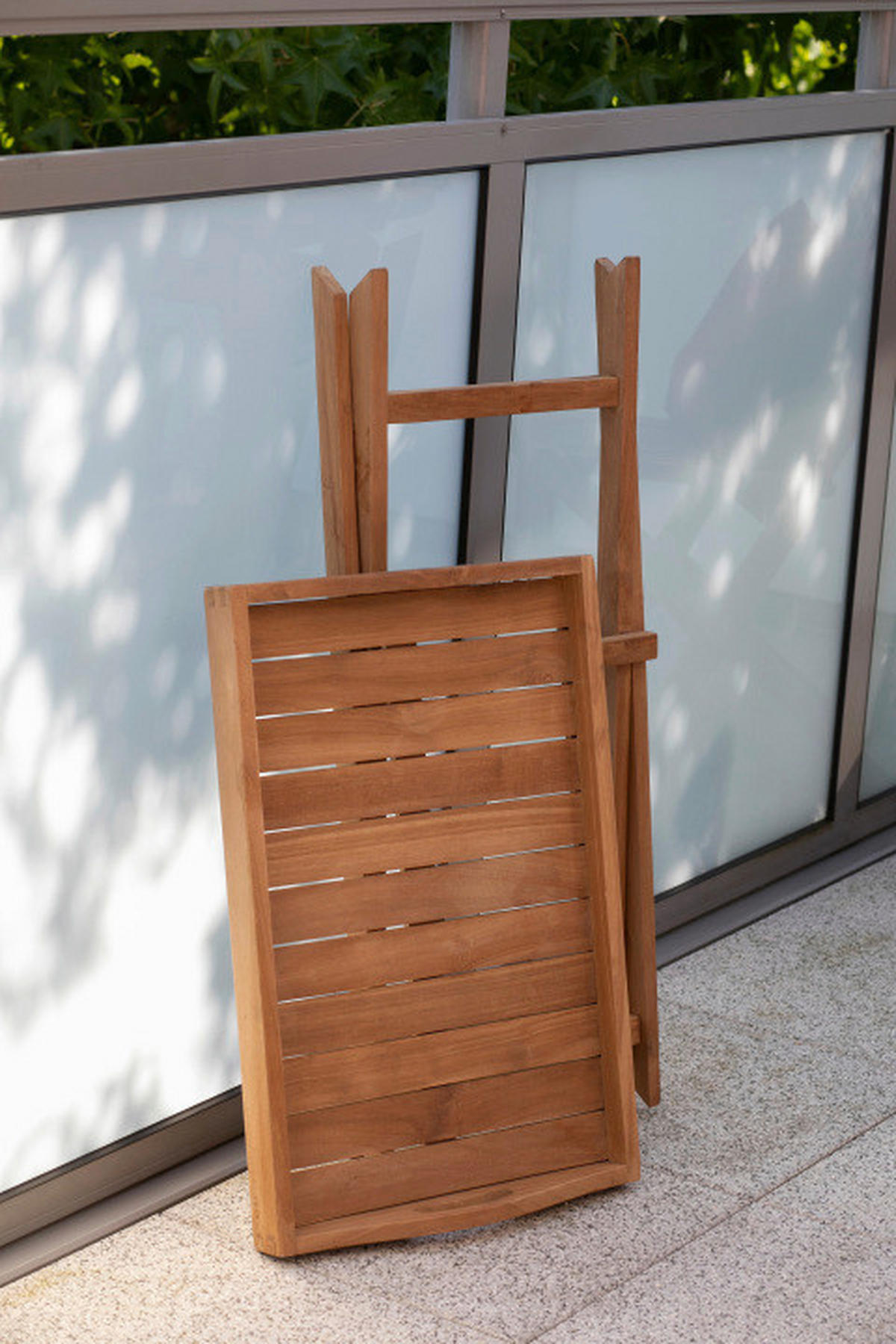 GARTENKLAPPTISCH Holz rechteckig  - Teakfarben, Basics, Holz (40/75/60cm) - Gardenson