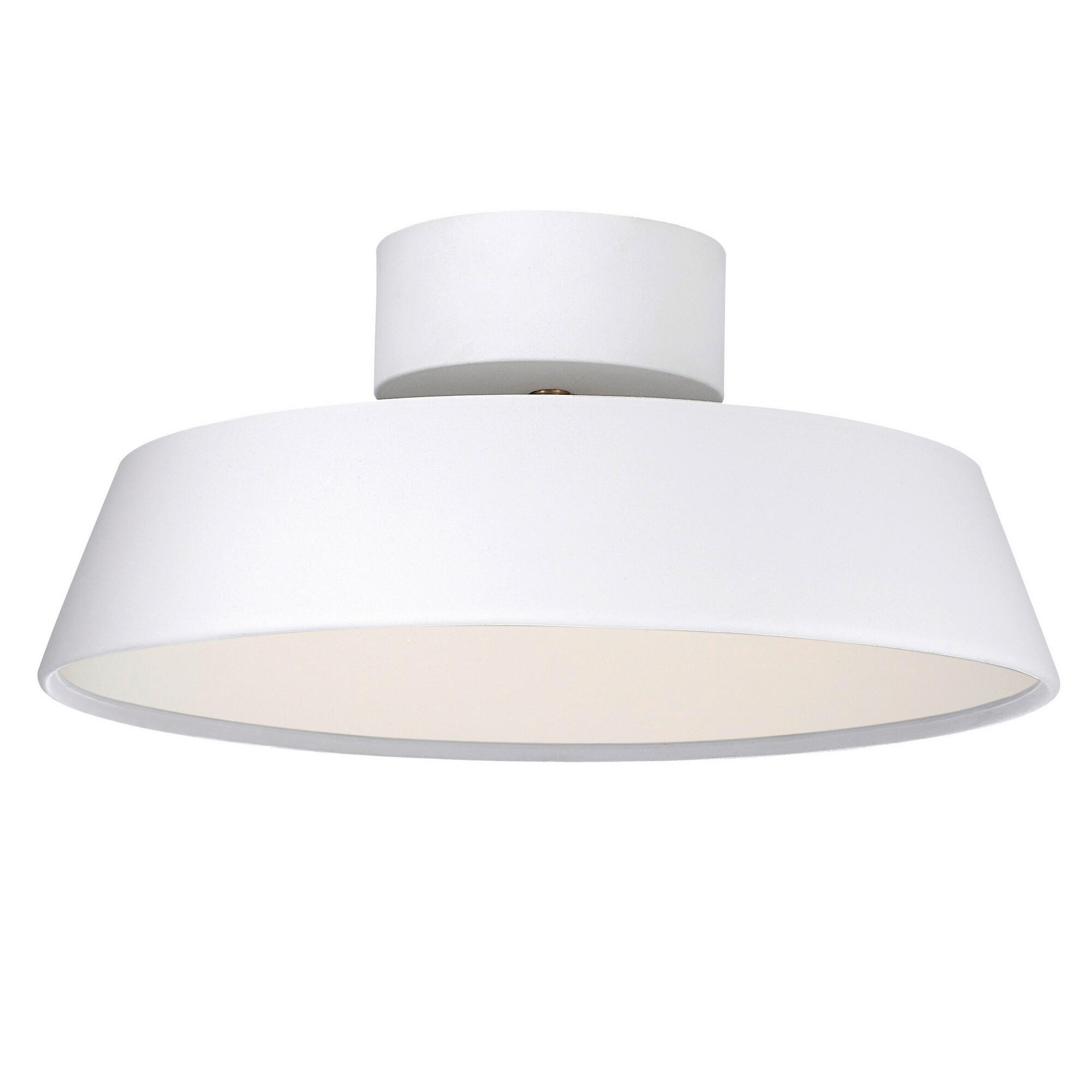 LED-DECKENLEUCHTE 30/12,8 cm   - Weiß, KONVENTIONELL, Metall (30/12,8cm) - Nordlux