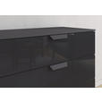 KOMMODE  in 80/81/42 cm  - Dunkelgrau/Anthrazit, Design, Glas/Holzwerkstoff (80/81/42cm) - Carryhome