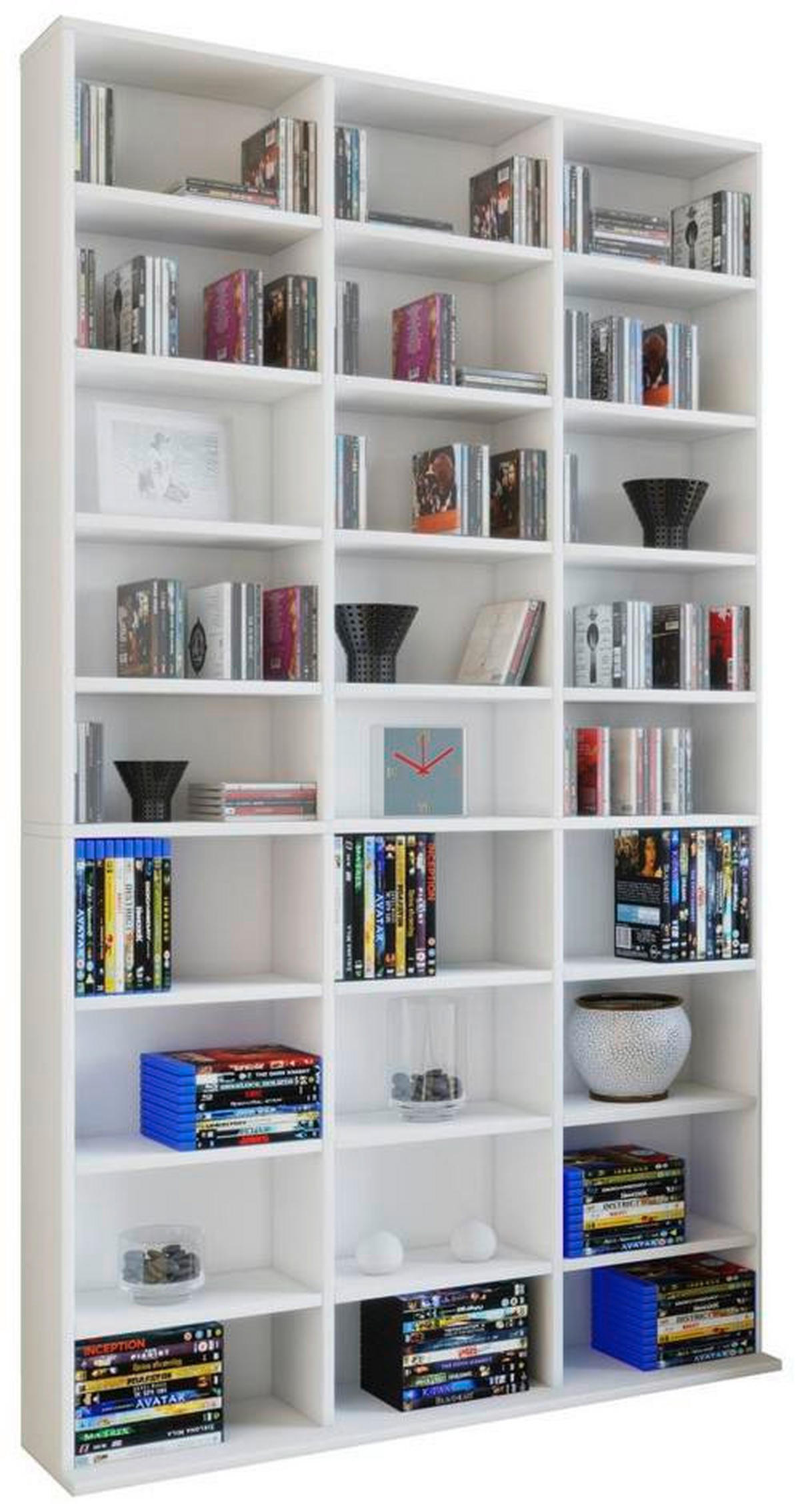 HYLLA i 102/183/18 (23) cm vit  - vit, Klassisk, trämaterial (102/183/18 (23)cm) - MID.YOU