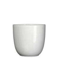 SAKSIJA ZA BILJE  keramika  - bela, Osnovno, keramika (22,5/20cm)