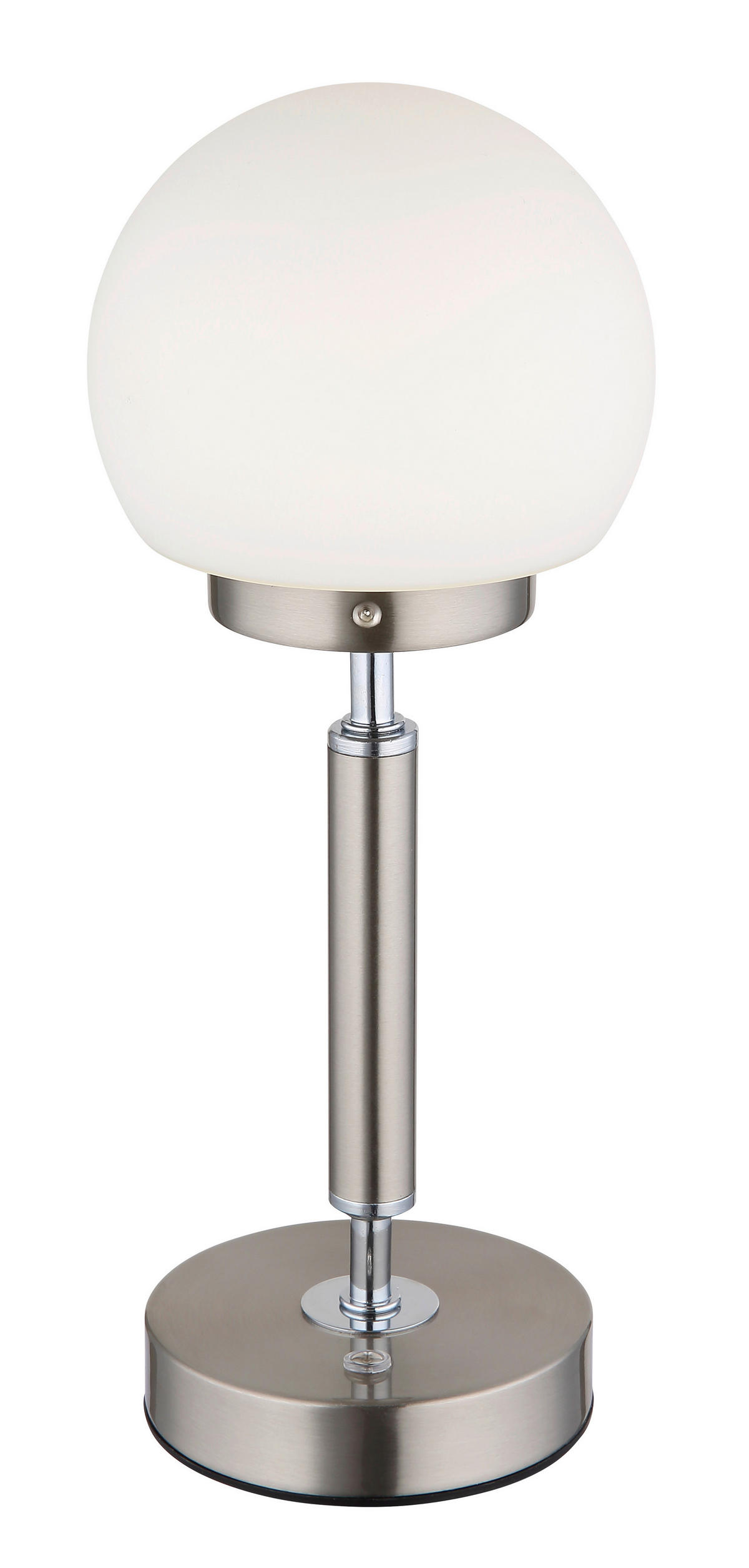 STOLNÍ LED LAMPA, dotykový stmívač, 11,5/28,5 cm  - bílá/opál, Basics, kov/plast (11,5/28,5cm) - Globo