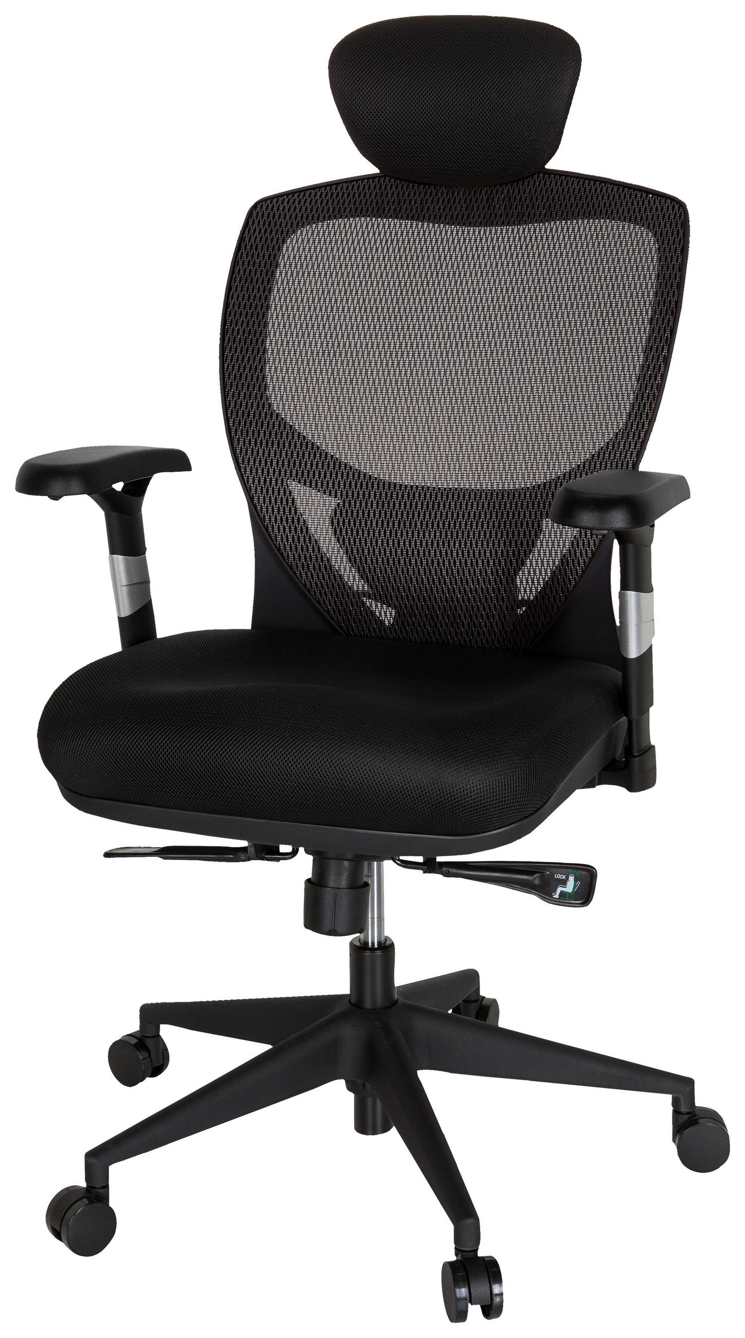 SNURRSTOL i nätklädsel, flatväv svart, mörkgrå - mörkgrå/svart, Basics, textil/plast (66/117/65cm) - MID.YOU