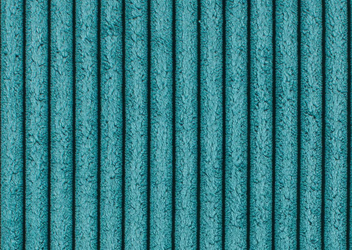 SCHLAFSOFA in Cord Türkis  - Türkis/Schwarz, Design, Kunststoff/Textil (250/92/105cm) - Carryhome