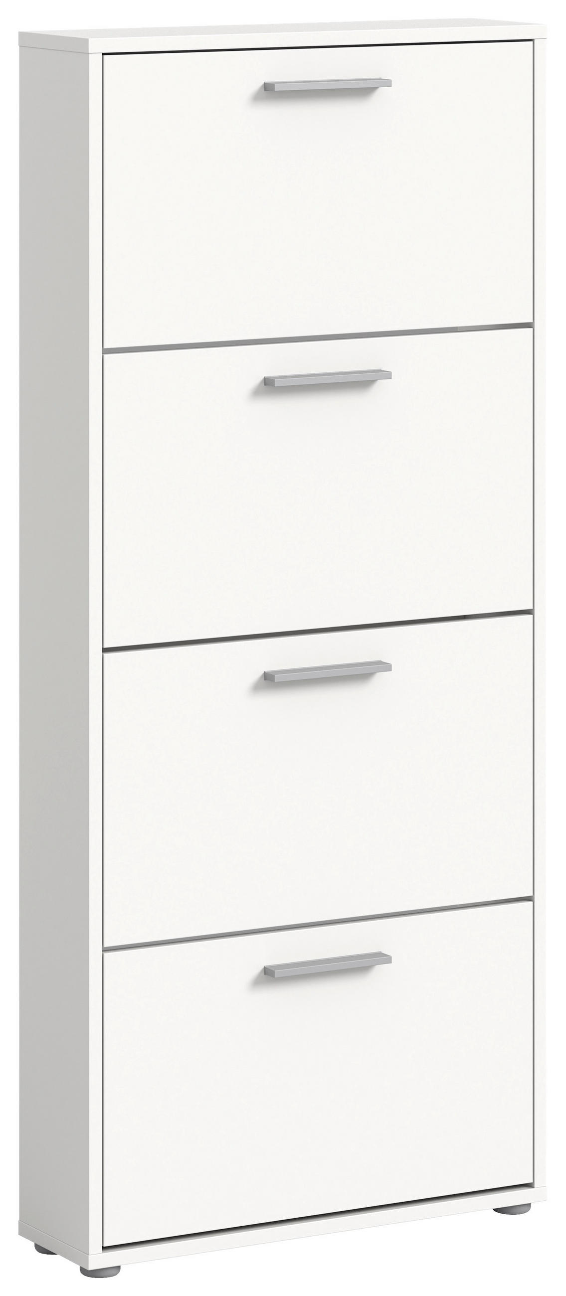 CIPELARNIK SA NAGIBNIM VRATIMA  bela  pločasti materijal     - siva/bela, Dizajnerski, pločasti materijal/plastika (59/136/17cm) - Carryhome