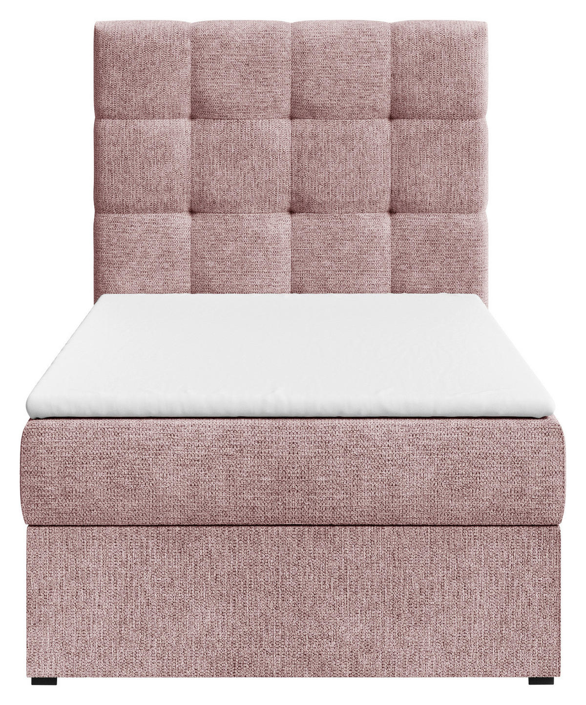 BOXBETT 90/200 cm,  in Kupferfarben, Bettkasten, Topper,  - Schwarz/Kupferfarben, MODERN, Holz/Kunststoff (90/200cm) - MID.YOU