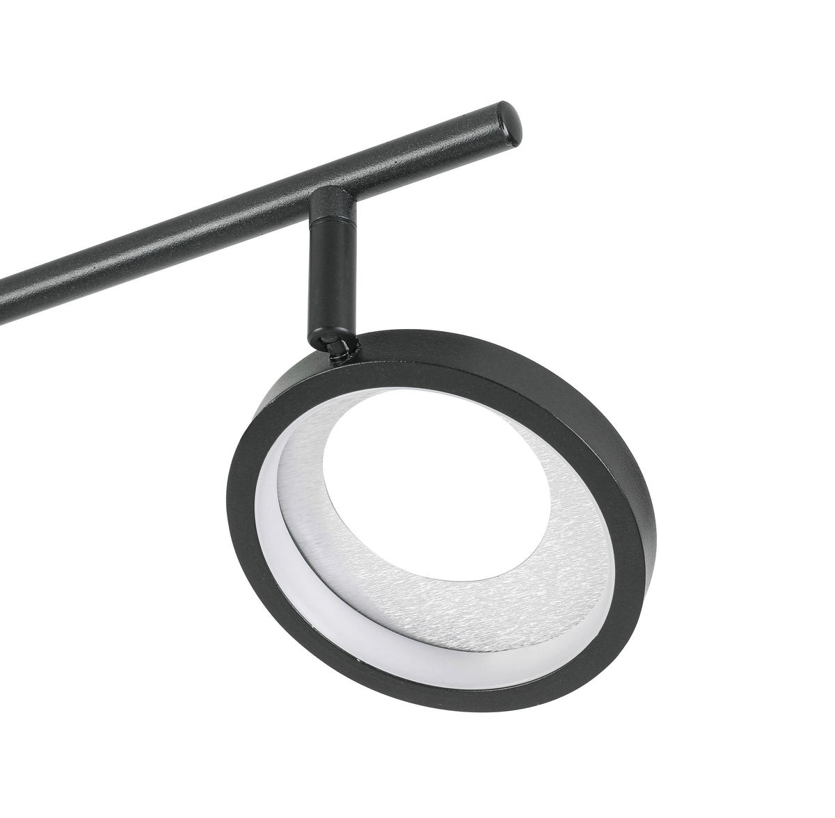 LED-STRAHLER Granada 83/12/19 cm   - Schwarz/Alufarben, Basics, Kunststoff/Metall (83/12/19cm) - Novel