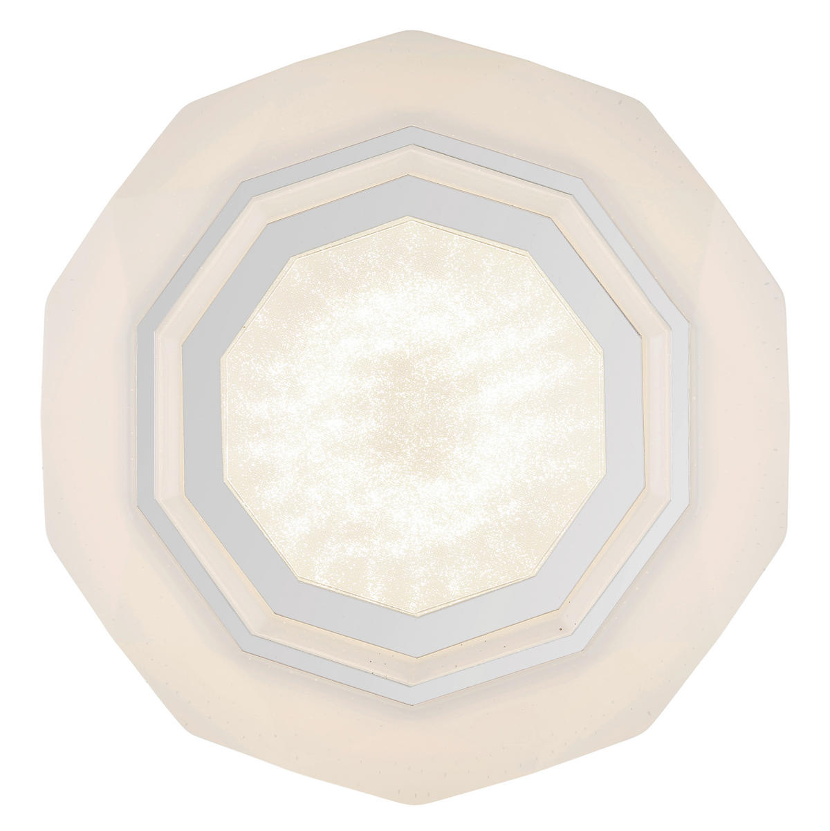 PLAFONIERĂ CU LED - alb/opal, Basics, plastic/metal (40/8,5cm)