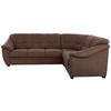 ECKSOFA in Flachgewebe Braun  - Schwarz/Braun, Konventionell, Kunststoff/Textil (264/215cm) - Sit & More