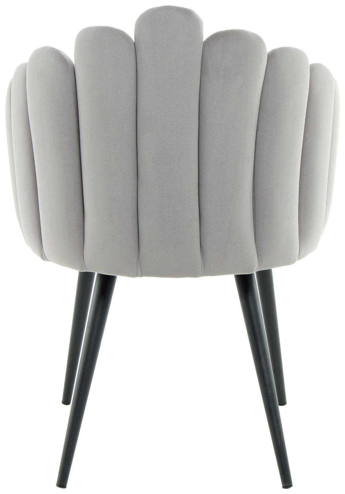 STOLIČKA S PODRÚČKAMI, zamat, sivá - čierna/sivá, Modern, kov/textil (61/85/58cm) - MID.YOU